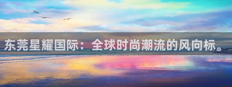 500彩票网体育1招商：东莞星耀国际：全球时尚潮流的风向标。